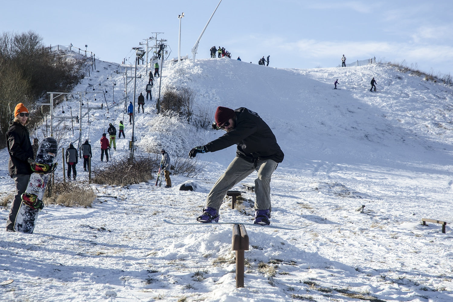 Hedeland skicenter bag kulissen